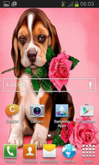 Image 2 for Puppy Rose Live Wallpaper