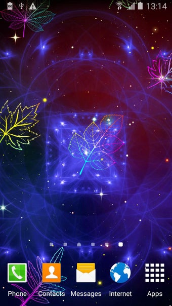 Image 1 for Neon leaf fall live wallp…