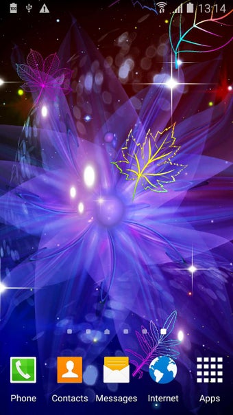 Image 0 for Neon leaf fall live wallp…