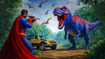 Image 0 for Spider Hero vs Dinosaurs …