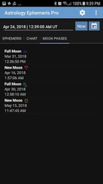 Image 1 for Astrology Ephemeris Pro
