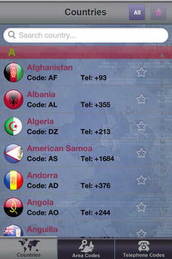 Image 0 for Area & Telephone Codes