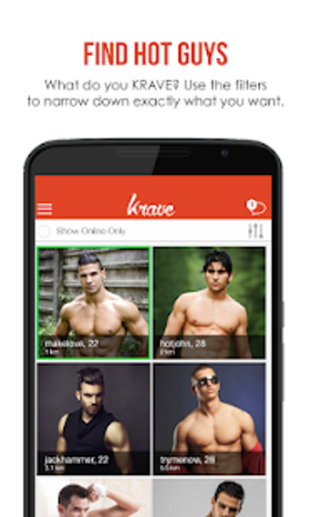 Imagen 1 para Krave - Gay Chat & Gay Da…