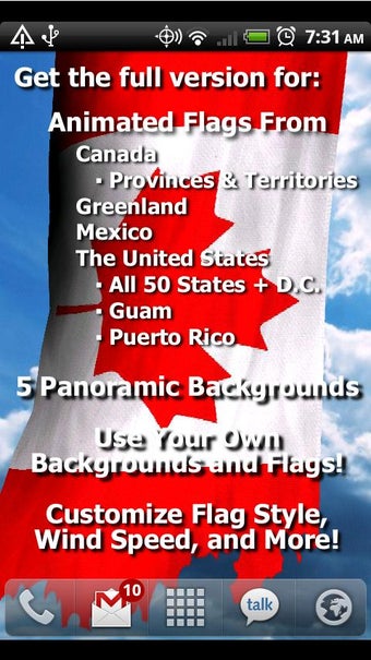 Imagen 0 para NA Flags Free Live Wallpa…