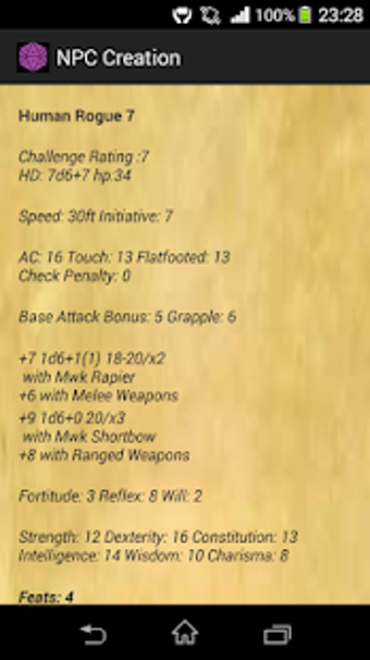 Imagen 1 para DnD 3.5 NPC Generator
