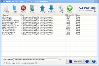 Image 0 for AZ Excel to PDF Converter