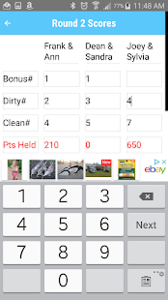Image 1 for Hand And Foot Score Keepe…