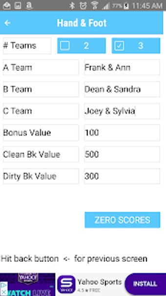 Image 0 for Hand And Foot Score Keepe…
