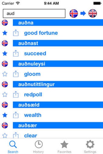 Image 0 for Offline English Icelandic…
