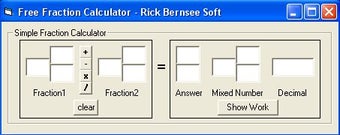 Image 0 for Free Fraction Calculator