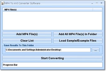 Image 0 for MP4 To AVI Converter Soft…