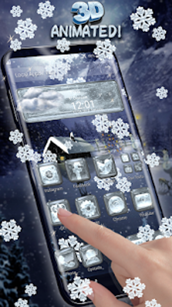 Image 0 for Winter Snow 3D Theme
