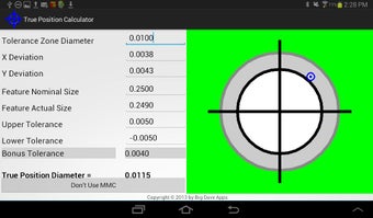 Imagen 0 para True Position Calculator