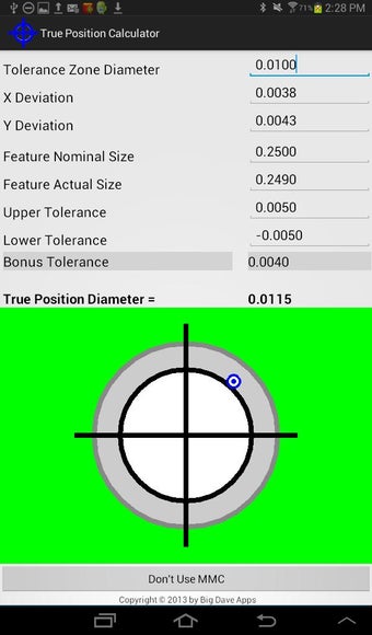 Imagen 3 para True Position Calculator