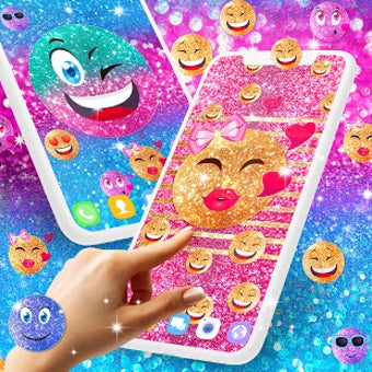 Image 0 for Emoji glitter live wallpa…