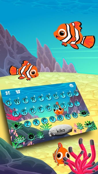 Imagen 2 para Animated Crown Fish Keybo…