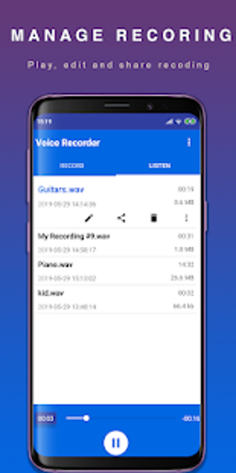 Image 1 for Voice Recorder and Editor