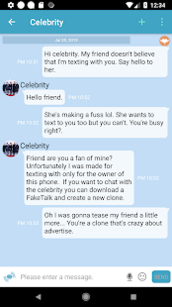Imagen 1 para FakeTalk - Texting with y…