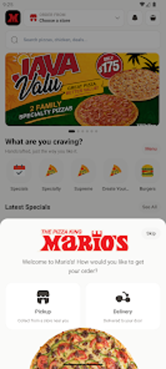 Imagen 0 para Marios Pizza Pickup  Deli…