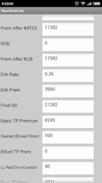 Image 0 for NIA Motor Premium Calcula…