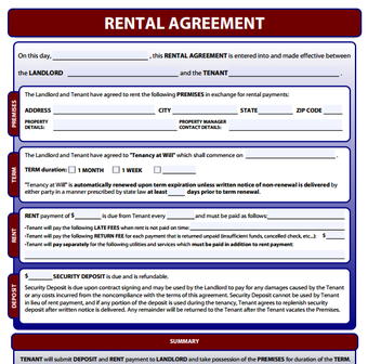 Image 1 for Rental Agreement Forms