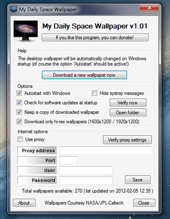 Image 1 for My Daily Space Wallpaper