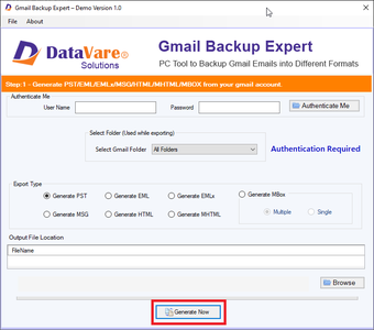 Imagen 0 para DataVare Gmail Backup Too…
