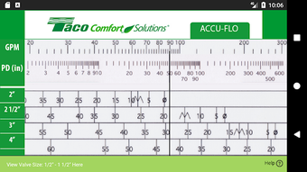 Image 1 for Taco Accu-Flo Slide Rule