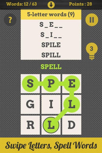 Image 0 for Spell Grid : Swipe Letter…