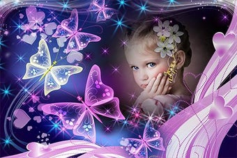 Image 1 for Love Butterfly Photo Fram…