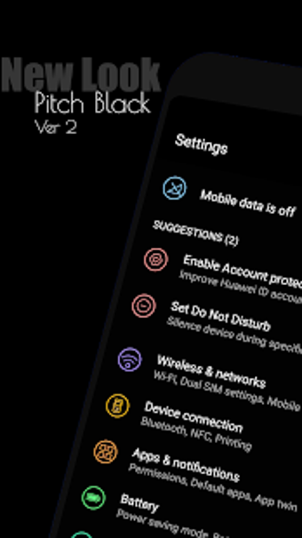 Imagen 0 para Pitch Black EMUI 5/8 Them…