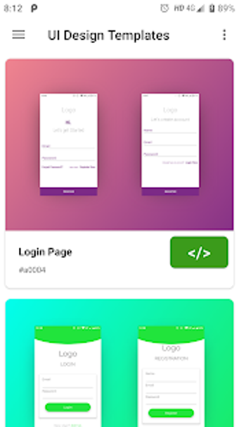 Imagen 2 para UI Design Templates with …