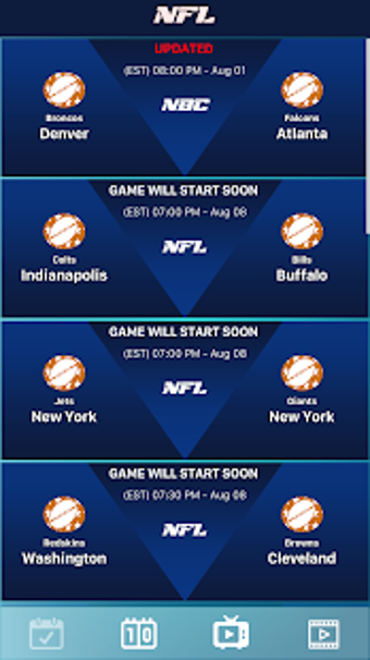 Image 0 for American Football NFL Liv…