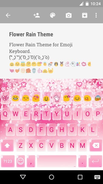 Imagen 1 para Flower Rain Emoji Keyboar…