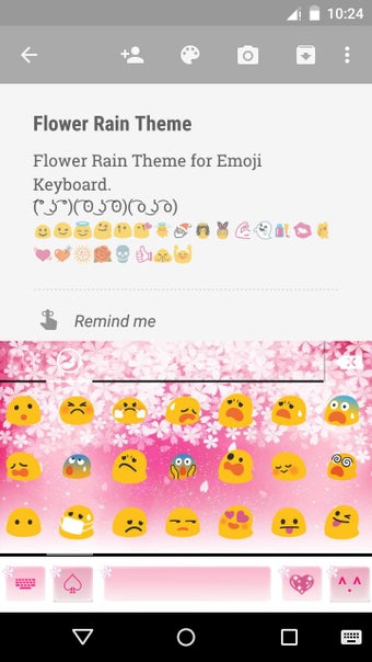 Imagen 2 para Flower Rain Emoji Keyboar…