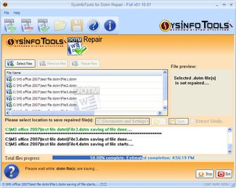 Image 0 for SysInfoTools Dotm Repair