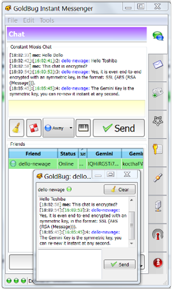 Image 0 for GoldBug Instant Messenger