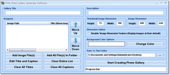 Imagen 0 para HTML Photo Gallery Genera…