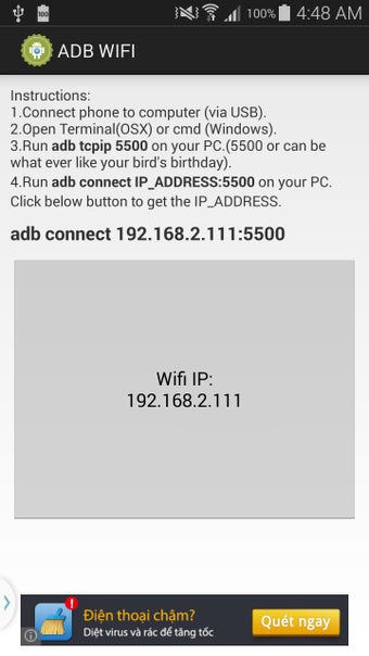 Image 1 for ADB Wifi (No Rooting)