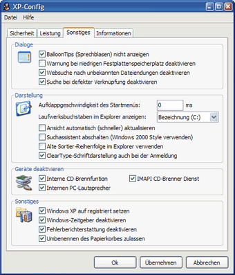 Imagen 0 para XP-Config