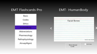 Imagen 1 para EMT Flashcards Pro for Wi…