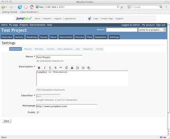 Image 0 for JumpBox for the Redmine P…