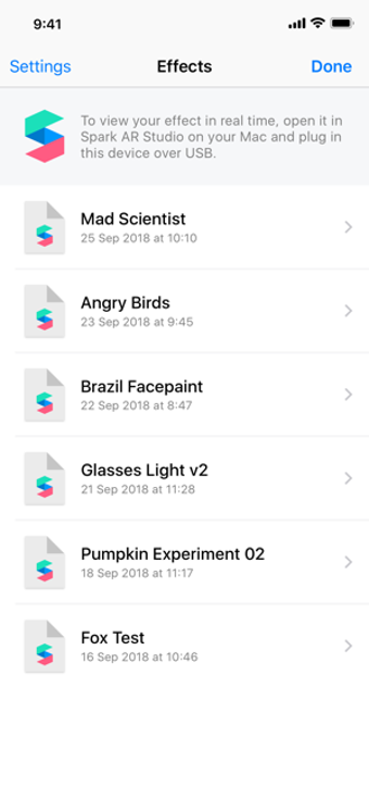 Image 1 for Spark AR Player