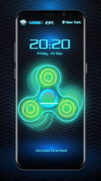 Imagen 1 para Fidget spinner fingerprin…