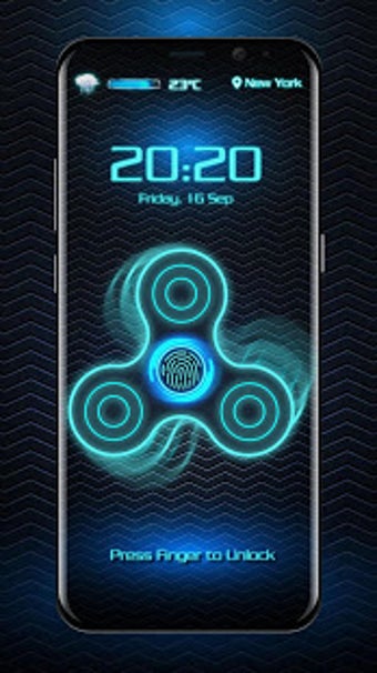 Imagen 2 para Fidget spinner fingerprin…
