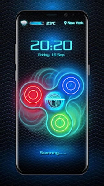 Imagen 3 para Fidget spinner fingerprin…