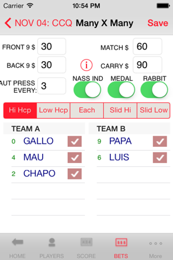 Imagen 0 para Tlani Golf ScoreCard