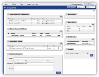 Image 1 for Request Tracker for Linux