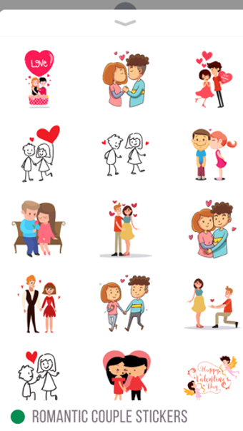 Image 1 for Romantic Couple Stickers