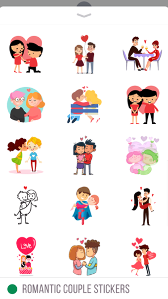 Image 2 for Romantic Couple Stickers